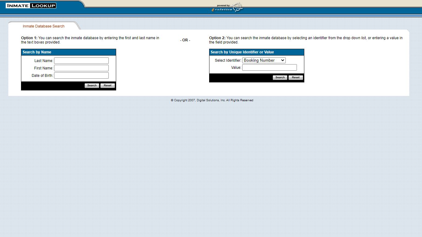 Inmate Lookup Tool - NSO